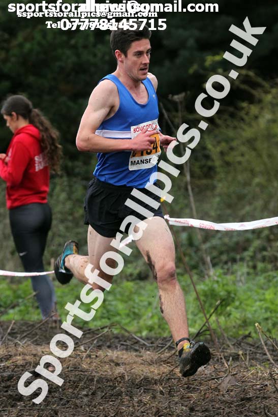 Senior men, National Cross Country Relay Champs., Berry Hill Park, Mansfield.  Photo: David T. Hewitson/Sports for All Pics